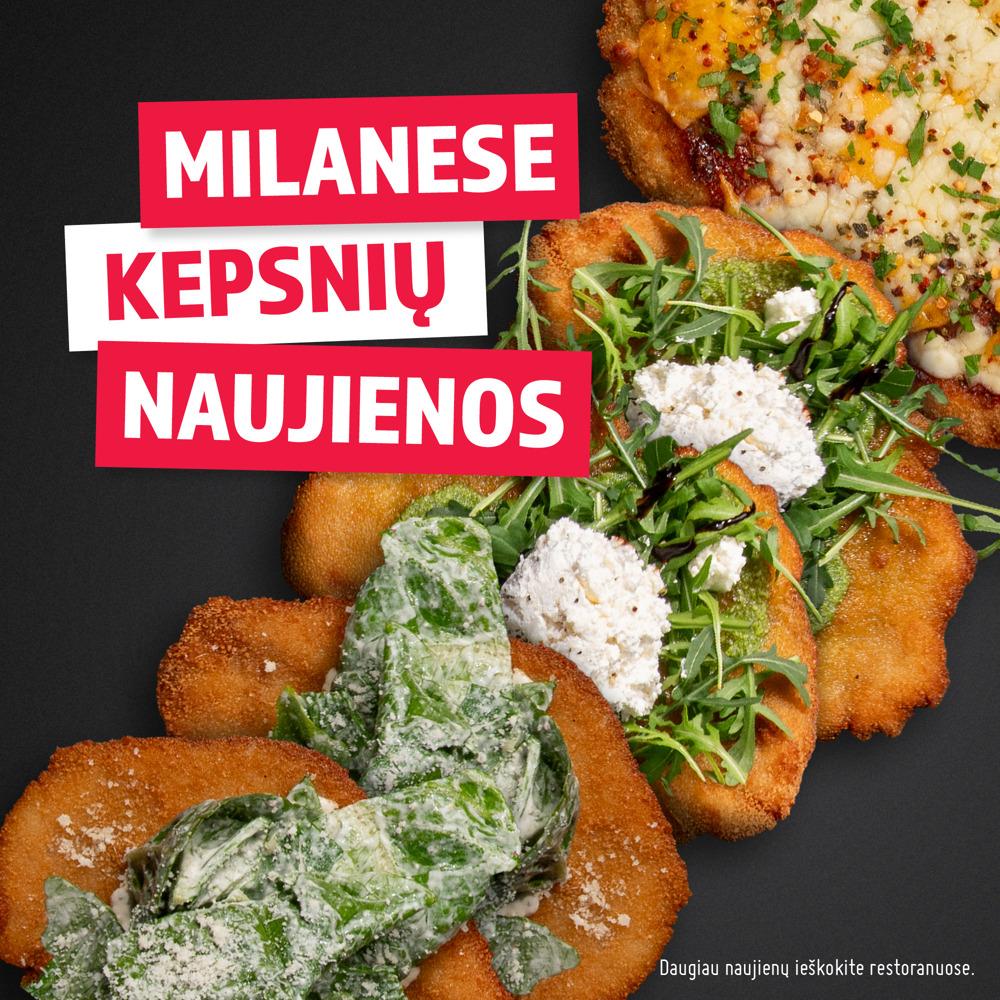 Milano kepsnių naujienos