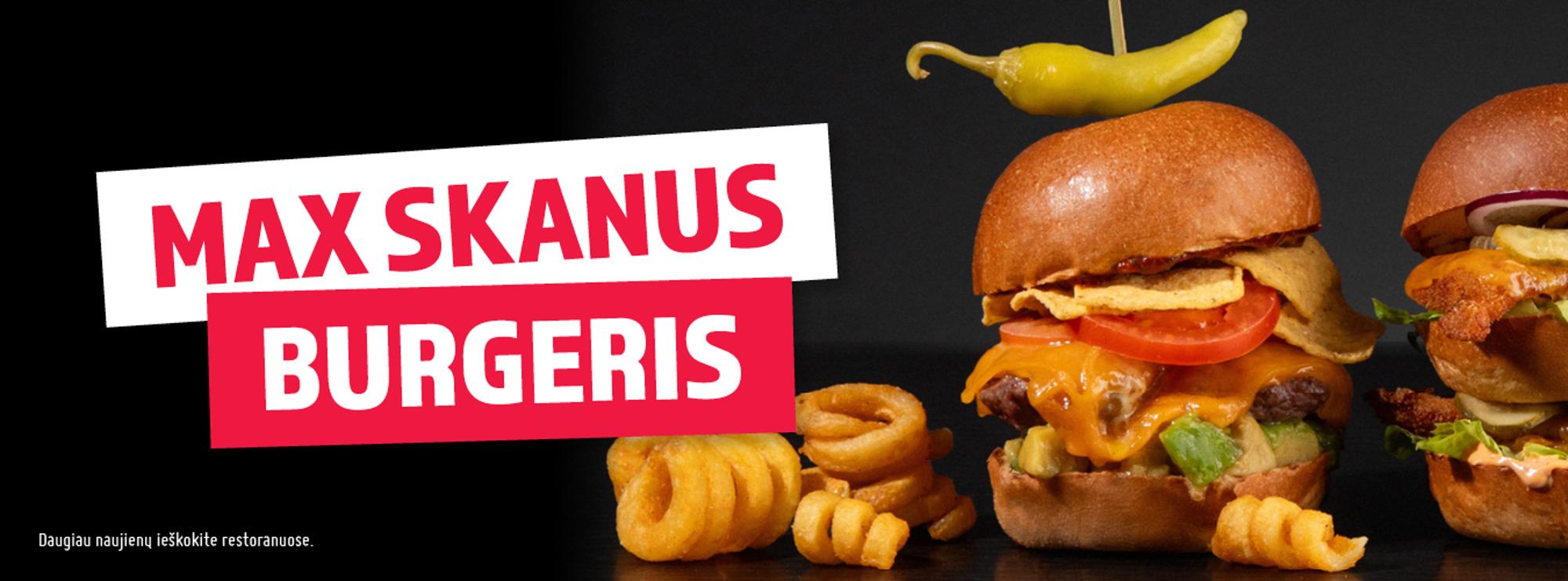 Skanus MAX mėsainis