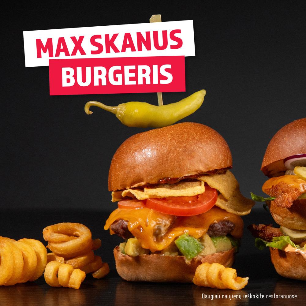 Skanus MAX mėsainis
