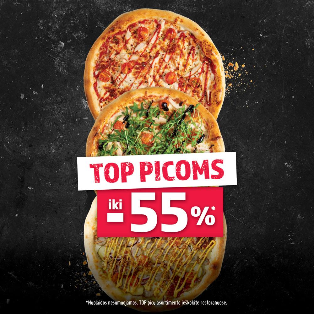 TOP picoms – iki 55 % nuolaida!